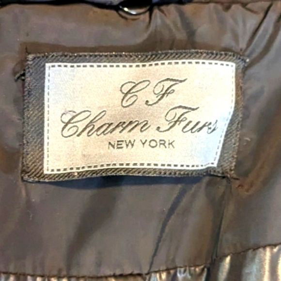 Diana Rosh/ NYC Charm Furs 3/4 Black Puffer Coat/No Hood...Size Large - Picture 8 of 8